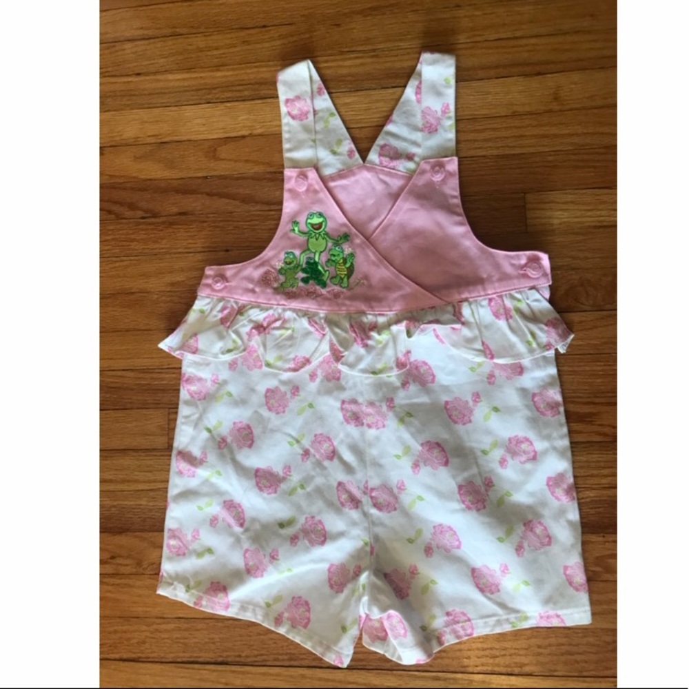 Baby Girls Vintage Kermit the Frog Romper 4T
